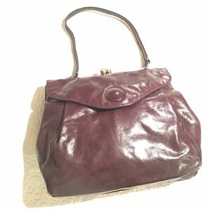 HOBO Wine/Burgundy Leather Shoulder Bag